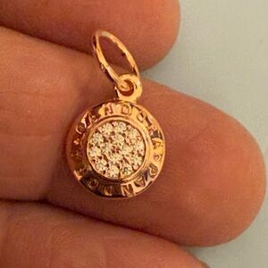 Pandora Rose Gold and Silver Sparkle Charm
